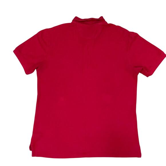 Chaps Red Polo Shirt Short Sleeve Stretch Cotton Embroidered Logo Casual Men’s L - Picture 2 of 3